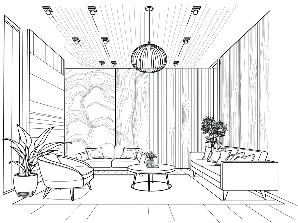 pencil drawing floor plan